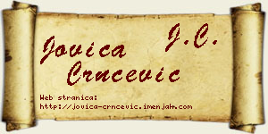 Jovica Crnčević vizit kartica